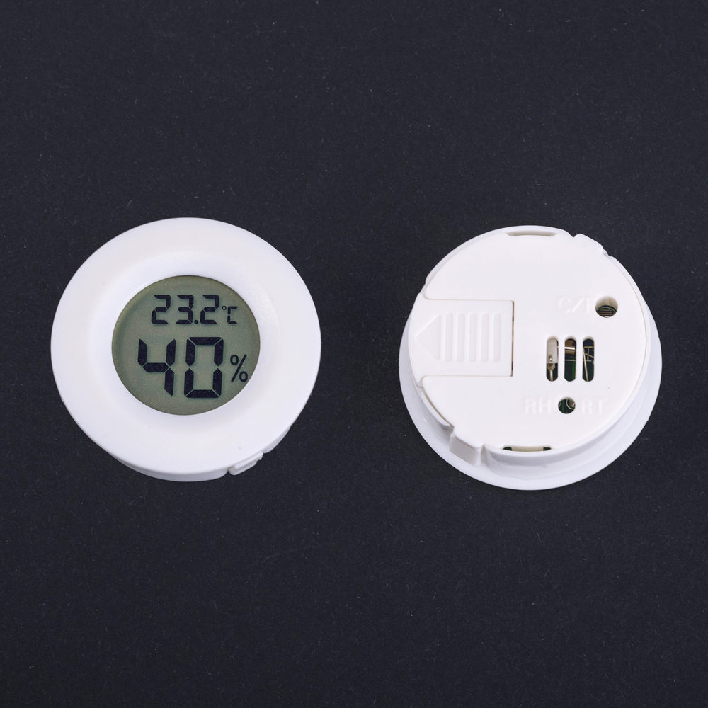 Термометр із гігрометром білий
