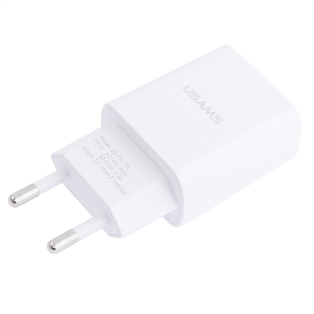 Зарядний пристрій US-CC075 T18 Single USB (USAMS) білий