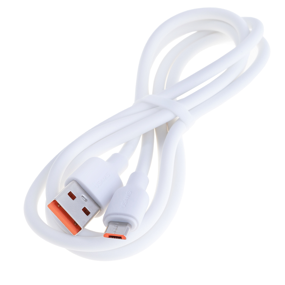 Кабель USB Micro 2A 1m, білий (SJ607USB01 – USAMS)
