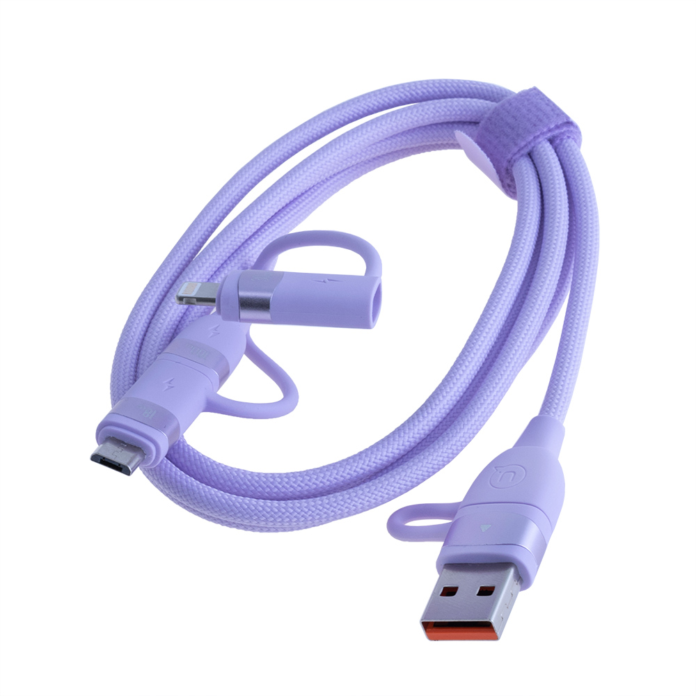 Кабель USB US-SJ645 U85 PD100W 1.2м (USAMS) фіолетовий