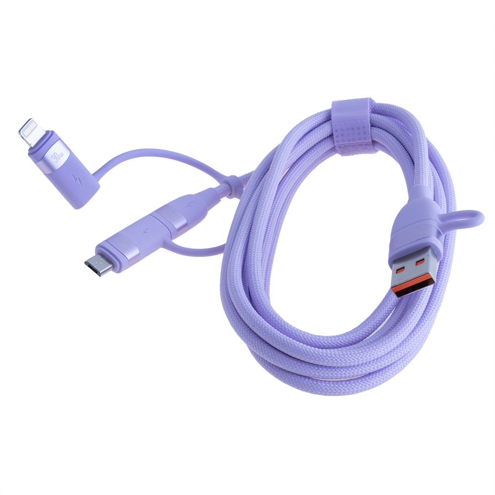 Кабель USB US-SJ646 U85 PD100W 2м (USAMS) фіолетовий