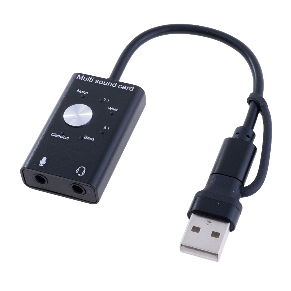Зовнішня звукова карта USB/ USB-type-С
