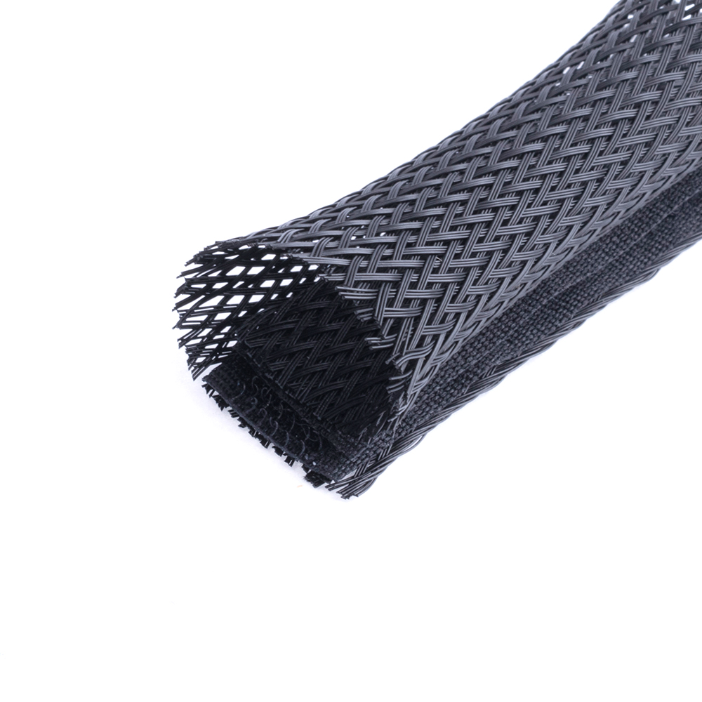 ПЕТ рукав для кабелю із застібкою Velcro чорний 16мм (SB-ES-SC-016)