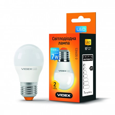 Лампа светодиодная 7Вт VIDEX Standart, 4000К, E27, 220V  (VL-G45e-07274)