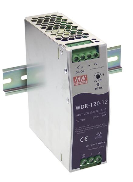 Блок живлення на DIN-рейку 120W 24V WDR-120-24