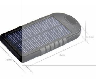 Зарядне на сонячній батареї для мобільних з USB, 5000мАч