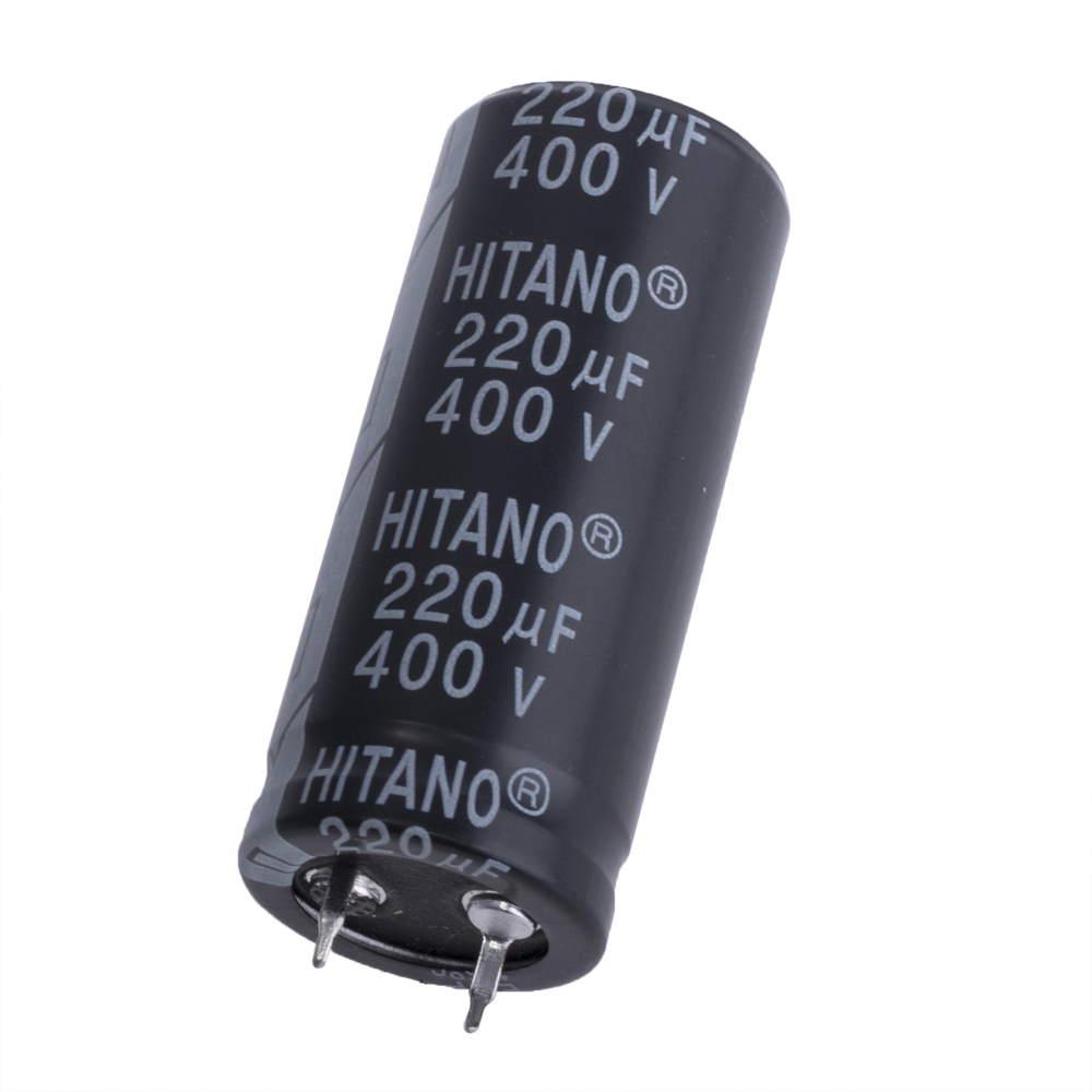 220uF 400V EHP 22x50mm (EHP221M2GBA-Hitano) (электролитический конденсатор)