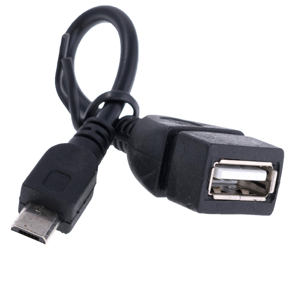 Кабель OTG USB 2.0 AF – micro USB Тип B 0.1 м