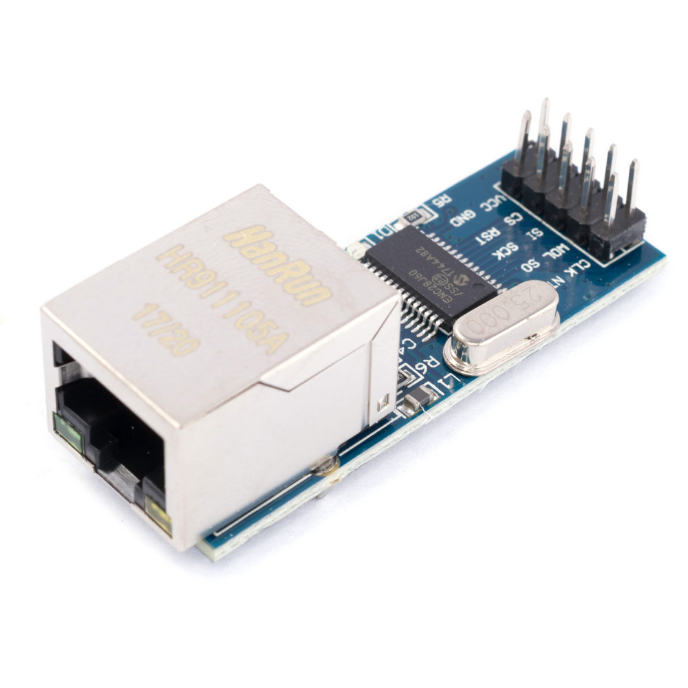 Модуль SPI Ethernet (LAN) HR91105A HARRUN для Arduino Mega ENC28J60