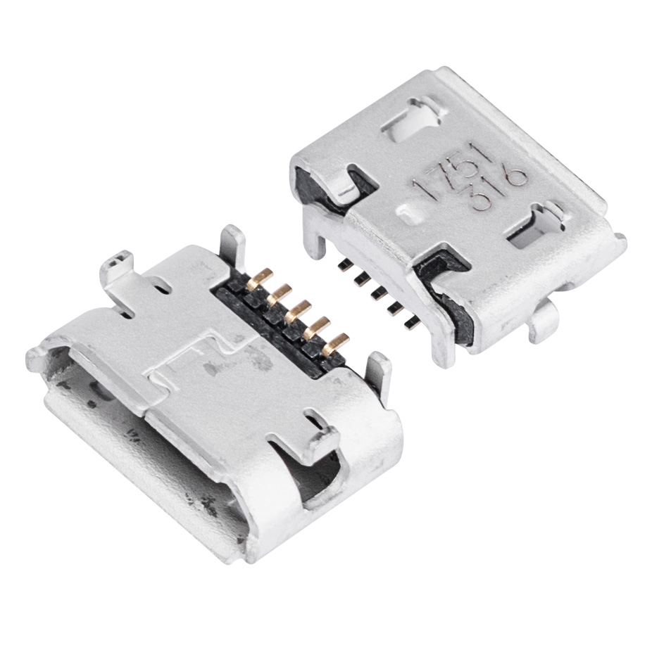 Micro USB тип B гнездо, 5-контактов, SMD-монтаж (MX-105017-0001)