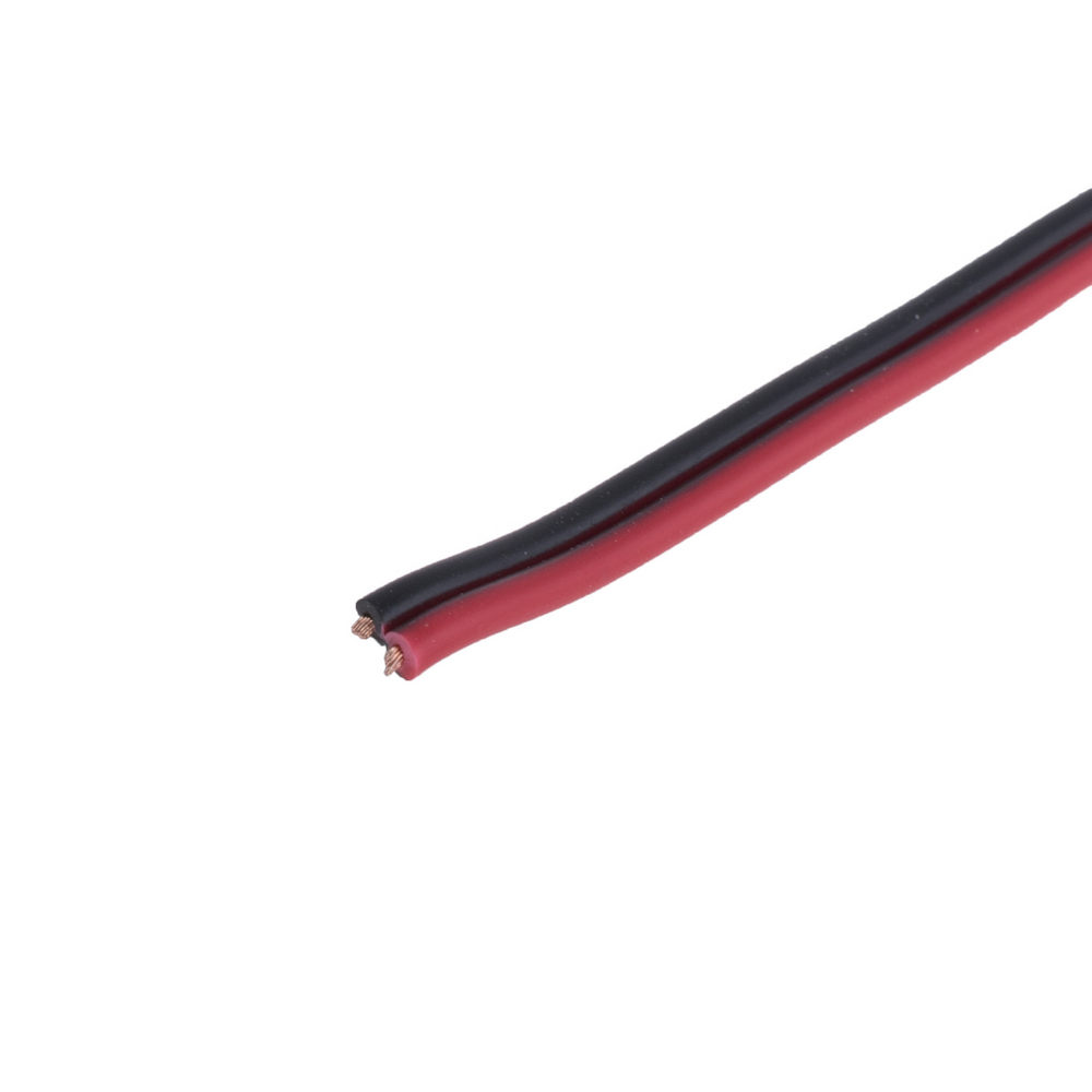 Провод питания 2x0,5мм2 (2x28xD0,18мм, медь) черный+красный, PVC (RVB2х0.5-B/R)